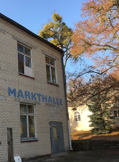 Friedensstadt Glau: die Markthalle der ehemaligen sowjetischen Garnison