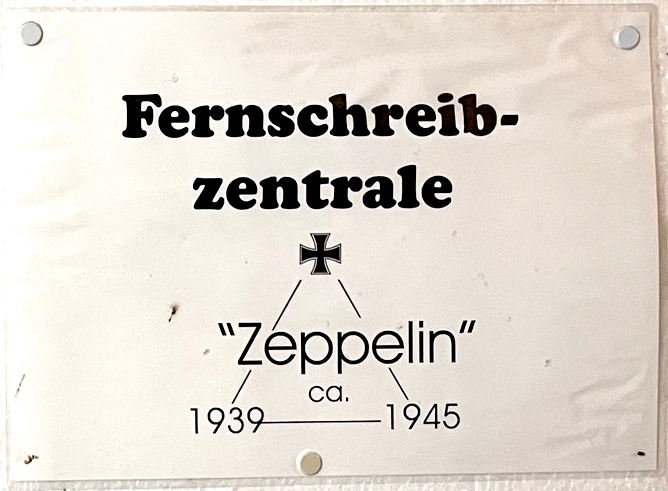 Fernschreibzentrale Zeppelin im Weltkrieg